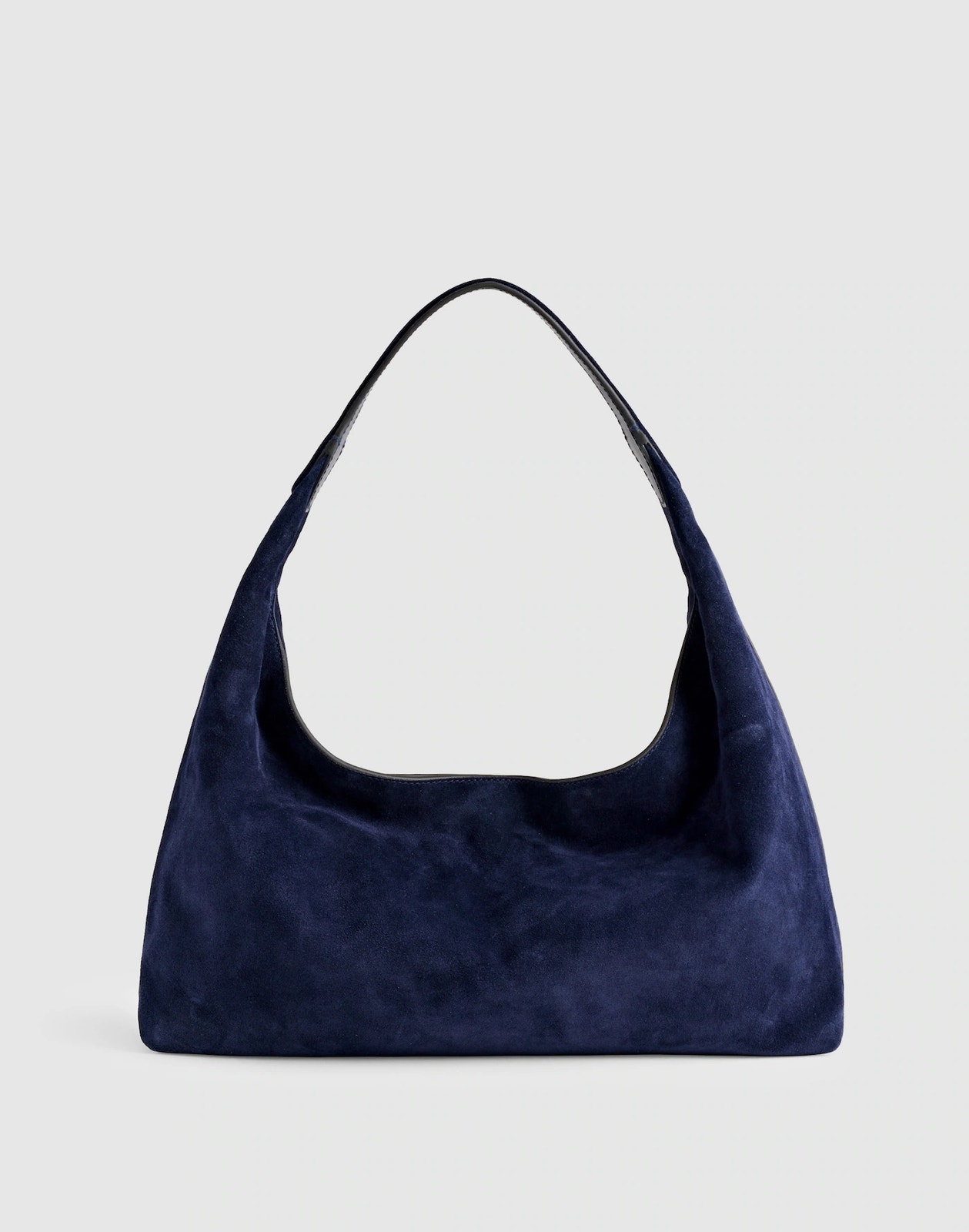 Nwt Madewell Suede Mylie Shoulder Bag Navy Suede